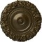 Ekena Millwork Marseille Ceiling Medallion (Fits Canopies up to 7 3/8"), Hand-Painted Brass, 21"OD x 2"P CM21MABRS - alternate 1